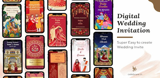 Digital Hindu wedding invite