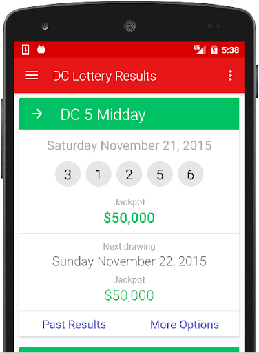 Results for DC Lottery