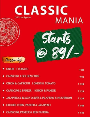 La Milano Pizzeria menu 