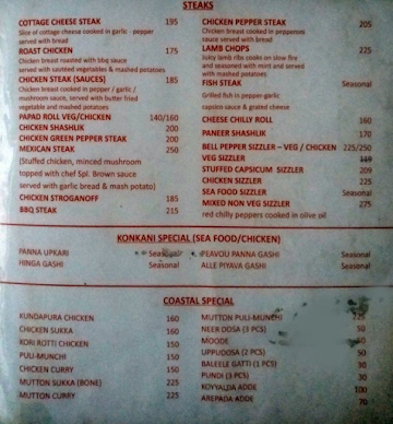 Hakunamatata Manipal menu 