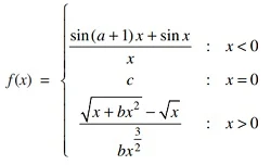 Continuity of Function