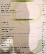 Greens menu 2