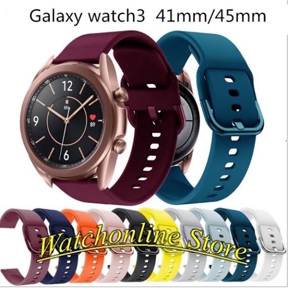 Dây Đeo Silicon Samsung Galaxy Watch 3 41Mm / 45Mm Bip 3 Bip 3 Pro 20Mm 22Mm