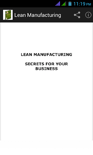 Lean Manufacturing