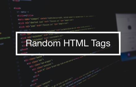 Random HTML Tags small promo image