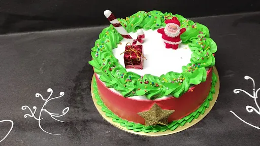 Merry Christmas Choco Vanila Cake