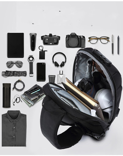 Title 10, Korean Version USB Shoulder Bag Mens Sports an...