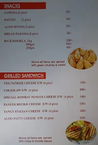 Breakfast And Meals menu 1