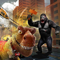 Gorilla VS Dinosaur Battle 2019  Gorilla vs Dino