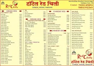 Hotel Red Chilly menu 3