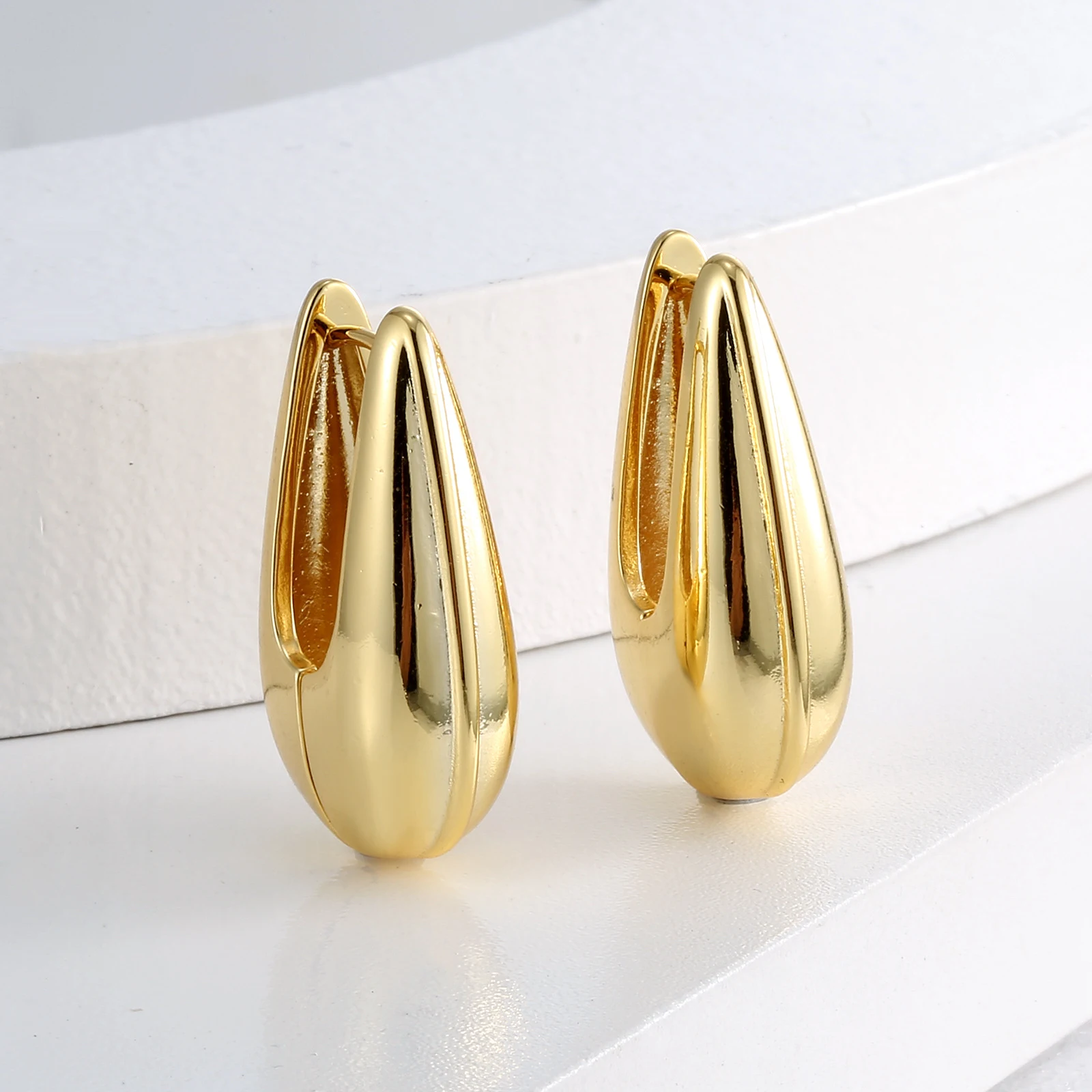 Title 6, Pendientes para mujer retro grandes en forma de...