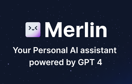 Merlin: 1-click access to Powerful AI Plugins small promo image