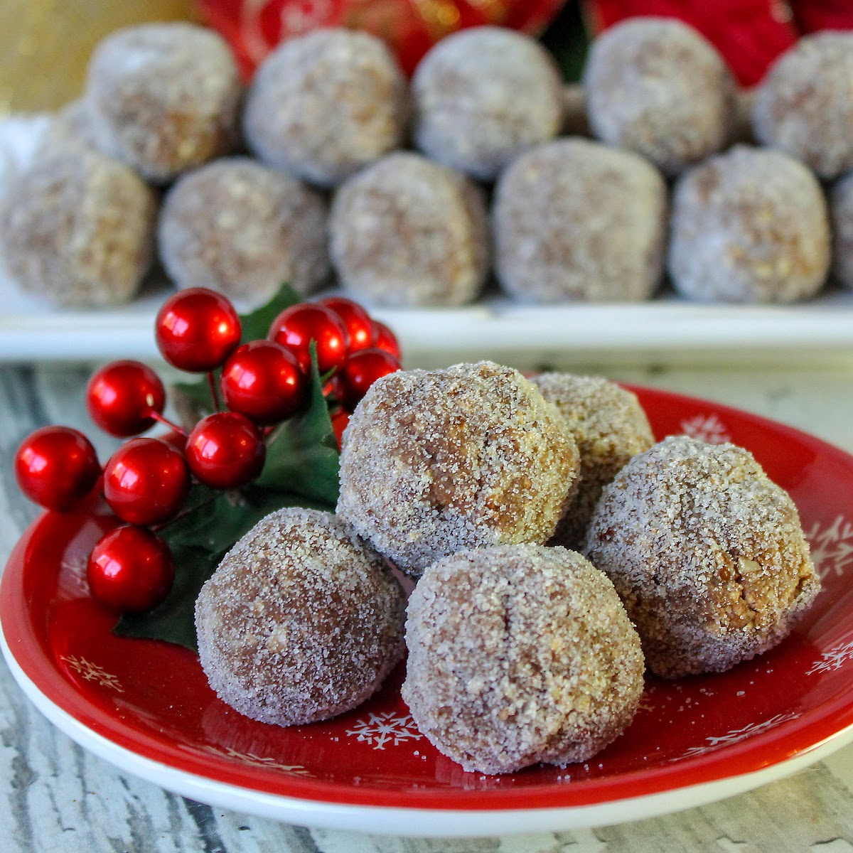 Rum balls made with whiskey - Chef Alina