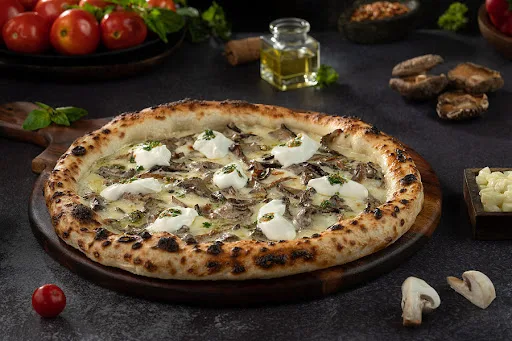 Naples - Mushroom With Truffle Oil Pizza.