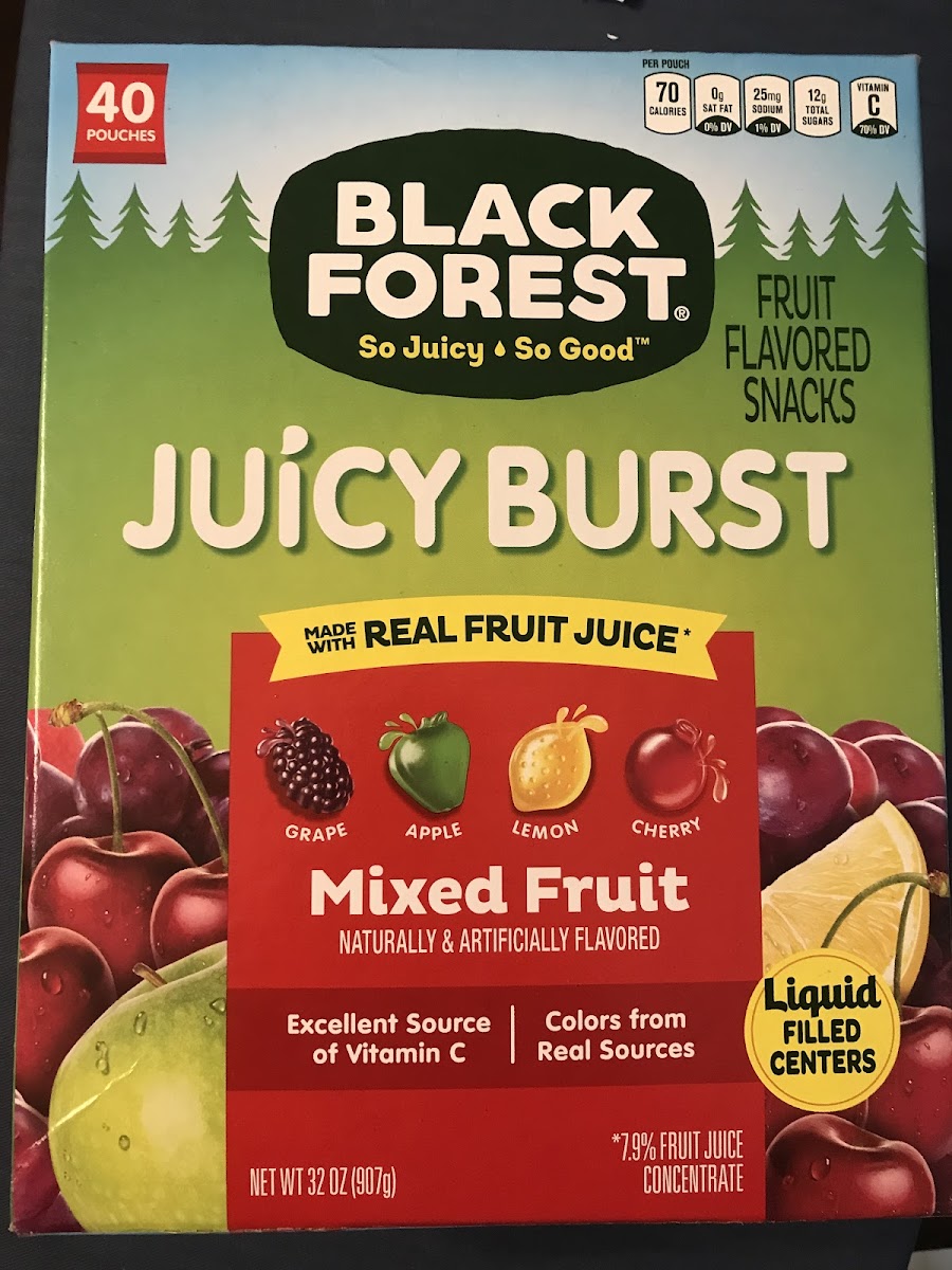 Juicy Burst Fruit Flavored Snacks