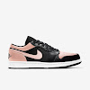 air jordan 1 low black / white / arctic orange