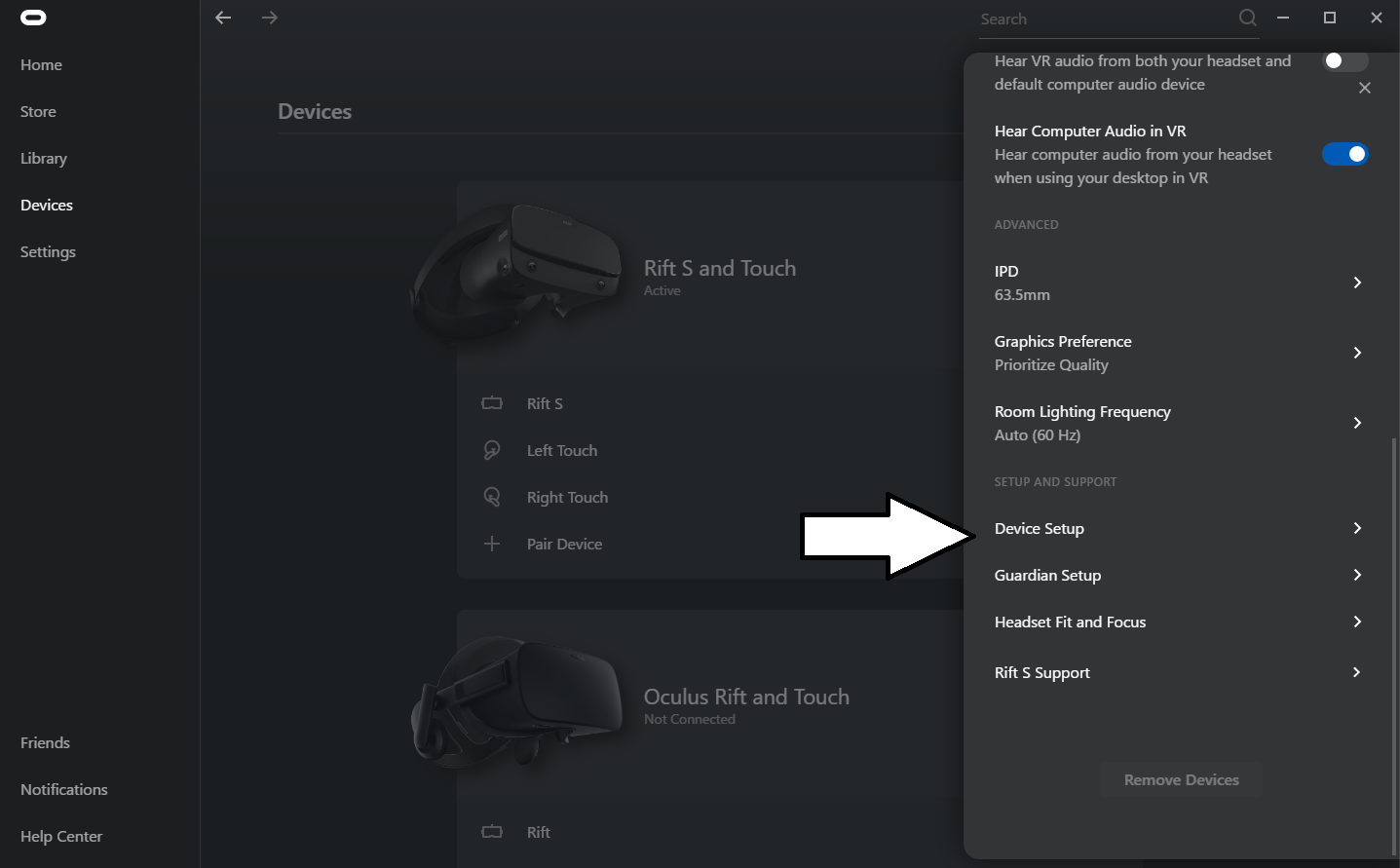 How To Set Up The Oculus Rift S Worldviz Knowledge Base Virtual Reality Software