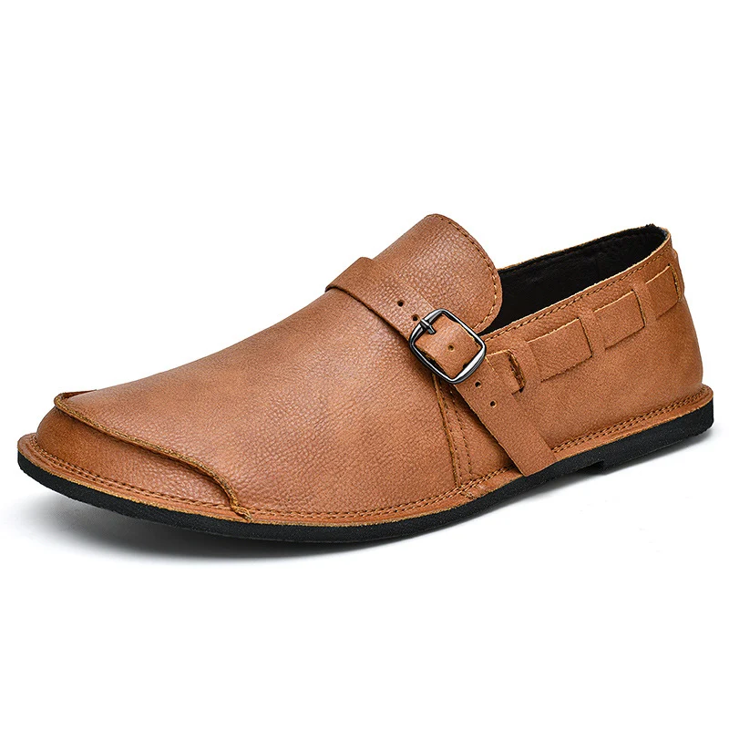 Title 21, Heren casual leren schoenen met zachte zool voo...