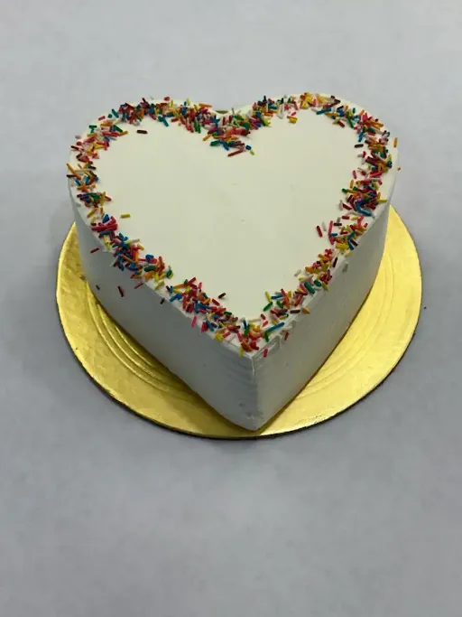 Vanilla Cake Heart Shape Cake