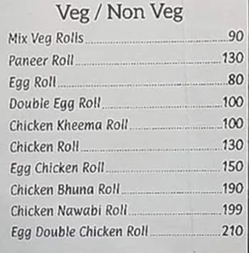 Mumbaiya Kitchen menu 