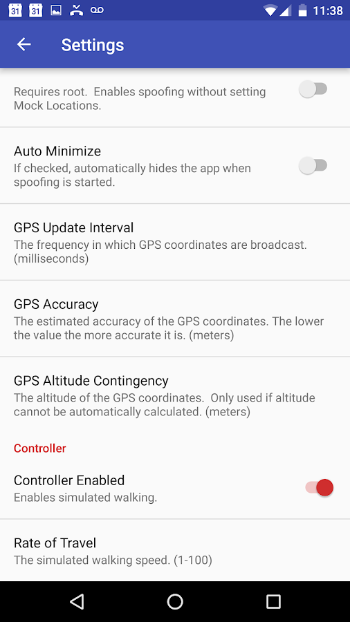    Fake GPS Controller / Spoofer- screenshot  