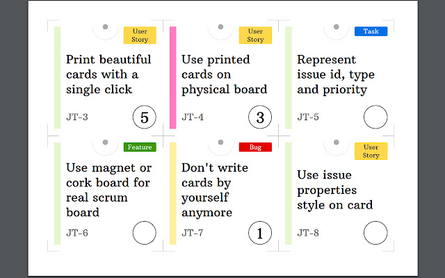 YouTrack Issue Cards Printer chrome extension