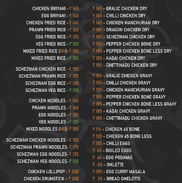 Jai Food Zone menu 