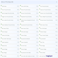 The Stag Cafe menu 1