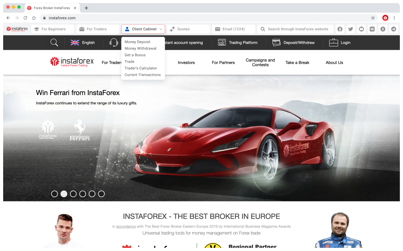 InstaForex Toolbar Preview image 6