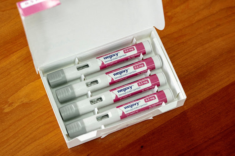 A selection of injector pens for the Wegovy weight loss drug are shown in this photo illustration in Chicago, Illinois, US, on March 31 2023. File picture: REUTERS/JIM VONDRUSKA.