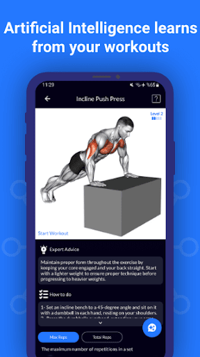 Screenshot Workout Planner Gym&Home:FitAI