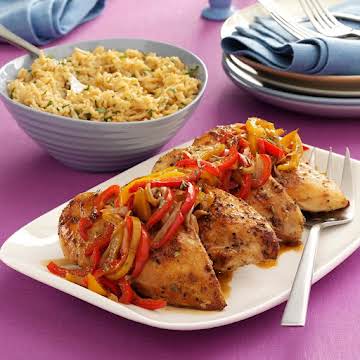 Roast Chicken Breasts with Peppers