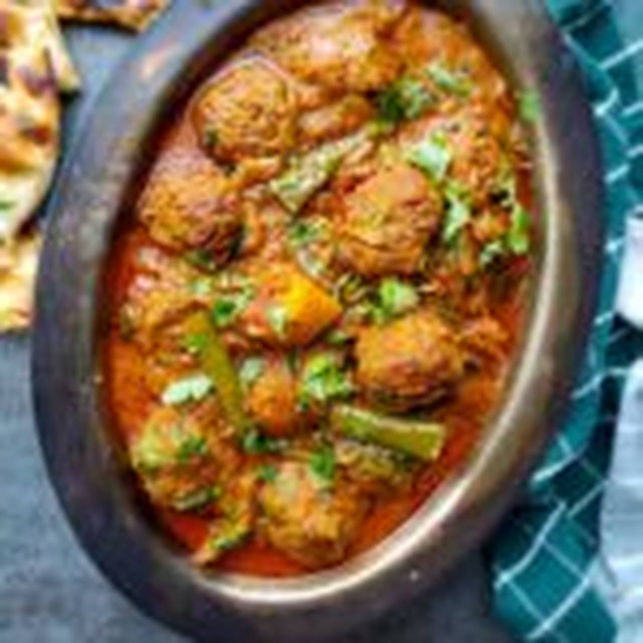 Meatball Curry  when Potatoes