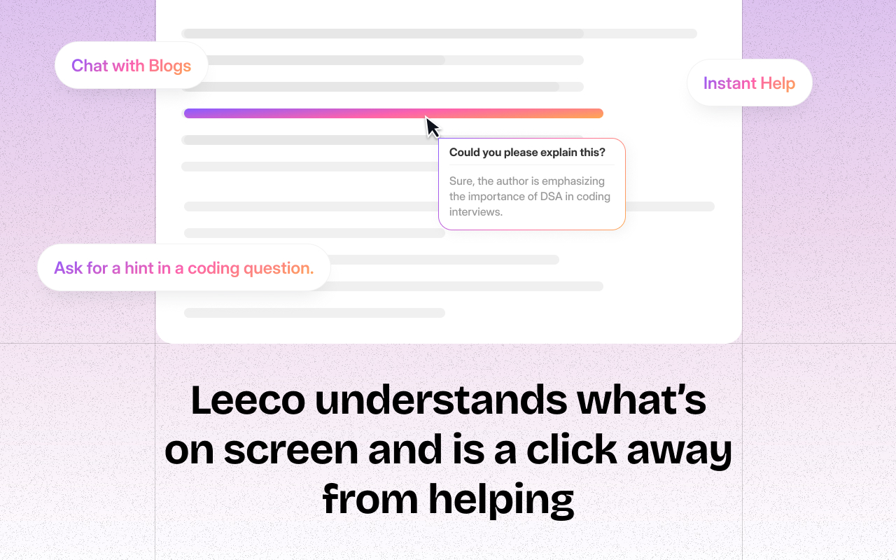 Leeco AI - Learning Companion for LeetCode & YouTube | Preplaced Mentor AI Chrome Extension Image 3