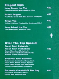 Over The Top Terrace Lounge menu 6