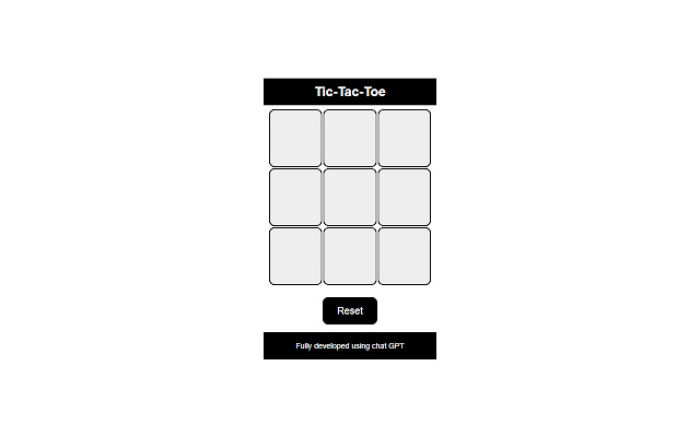 ChatGPT Plugin - Tic Tac Toe