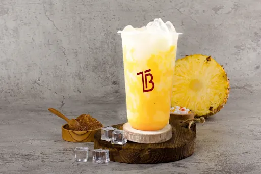 Pineapple Fruit Iced Bubble Tea [500 Ml]