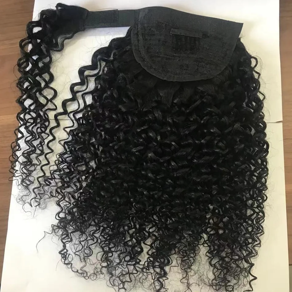 Rabo de Cavalo de Cabelo Humano com Velcro Cor Natural. Adicione Volume e Comprimento Fácil e Rápido para um Visual Sofisticado.
