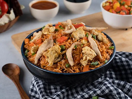 Egg Chicken Schezwan Fried Rice