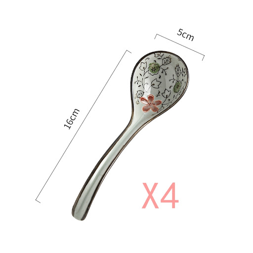 Title 5, High Temperature Ceramic Long Spoon with Curved...