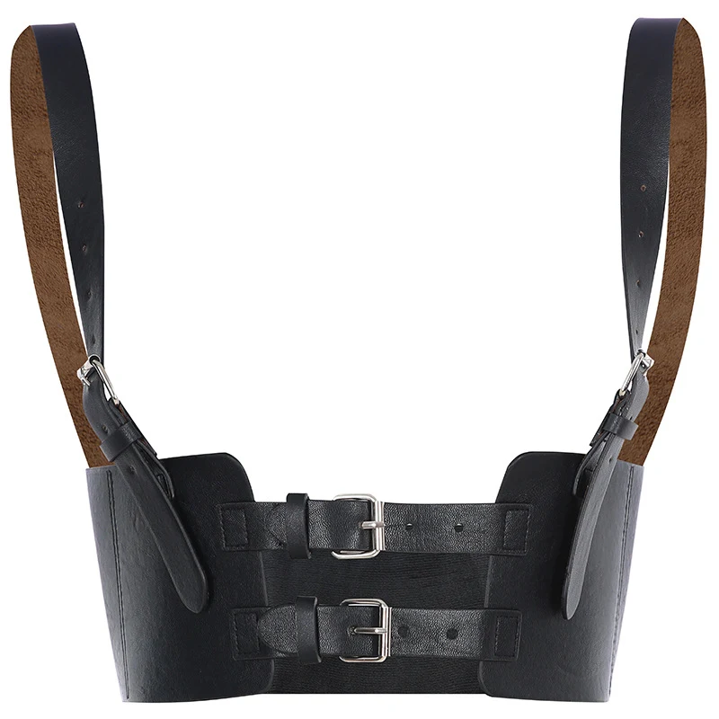 Gilet extensible en cuir PU pour femmes, coutures décontractées, couleur unie, joint de taille