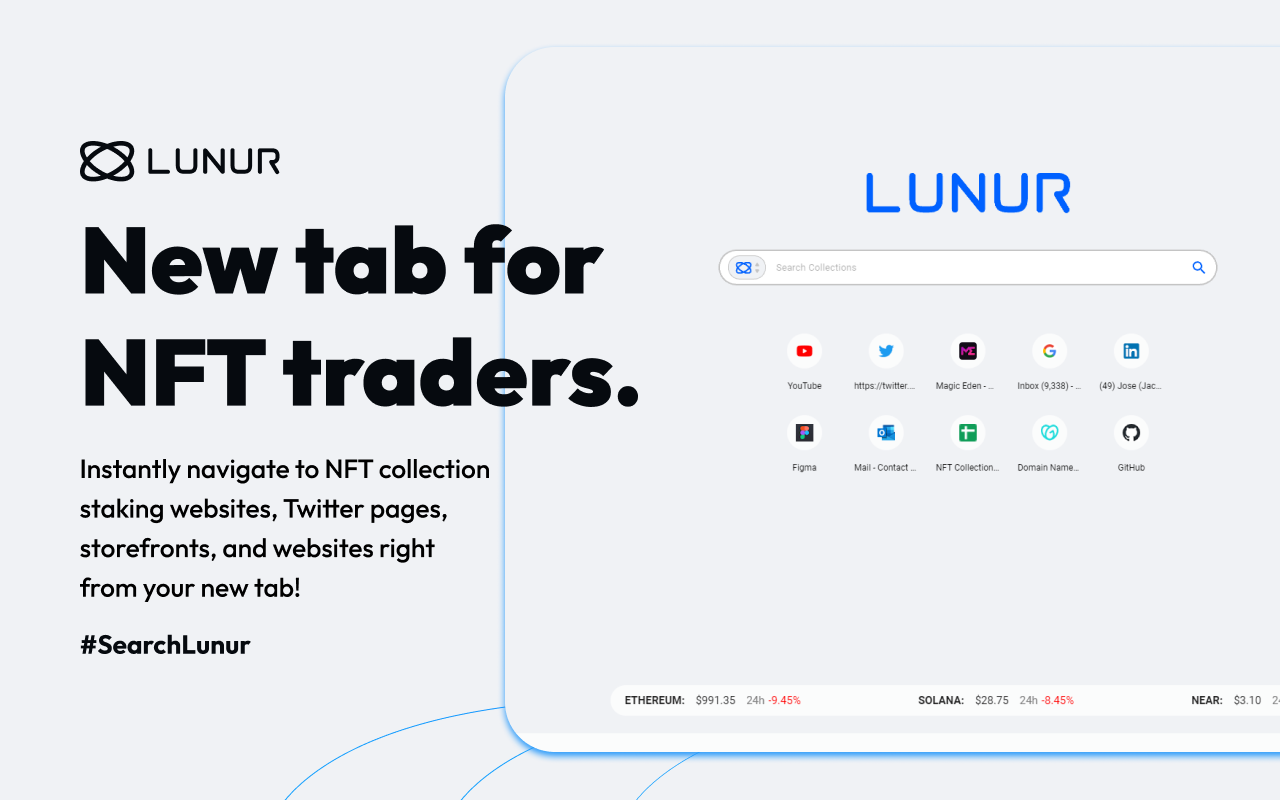 Lunur – New Tab Page for NFT Traders Preview image 3