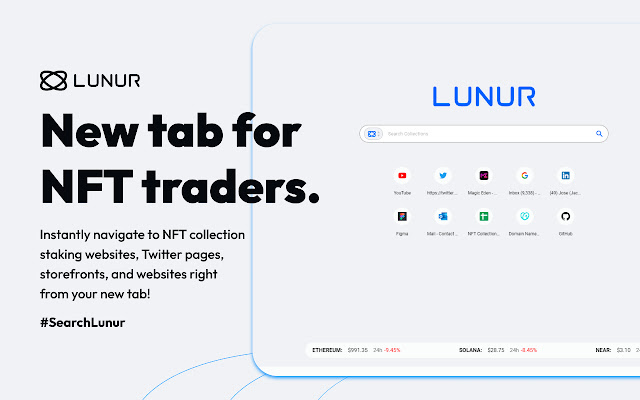 Lunur – New Tab Page for NFT Traders