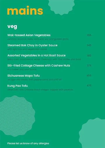 Sabai menu 