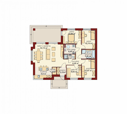 Domena 154 C - Rzut parteru