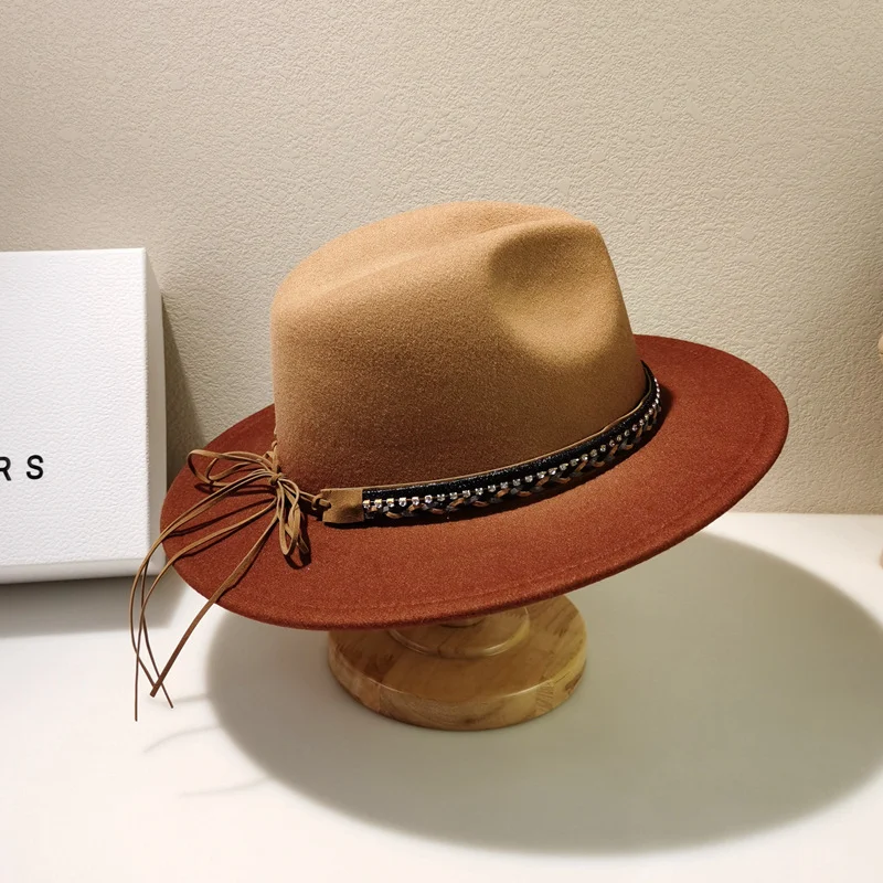 Title 15, Vuneni fedora šešir Ženski starinski cilindar