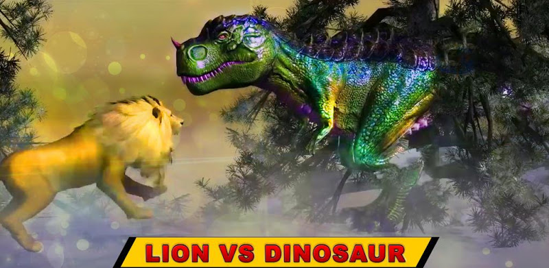 Lion vs Dinosaur Animal Simulator Game