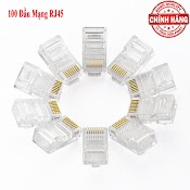 Hộp 100 Hạt Đầu Bấm Dây Cáp Mạng Rj45 Nhựa - Tprj45 Lan/Internet