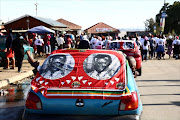 Jubilant IFP supporters celebrate their victory ahead of the official results announcement on May 25, 2017 in Nquthu, KwaZulu-Natal. Image by: THULI DLAMINI