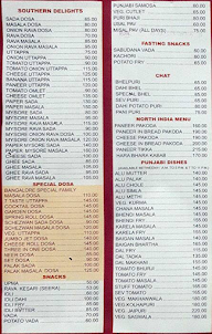 Ganga Vihar menu 1